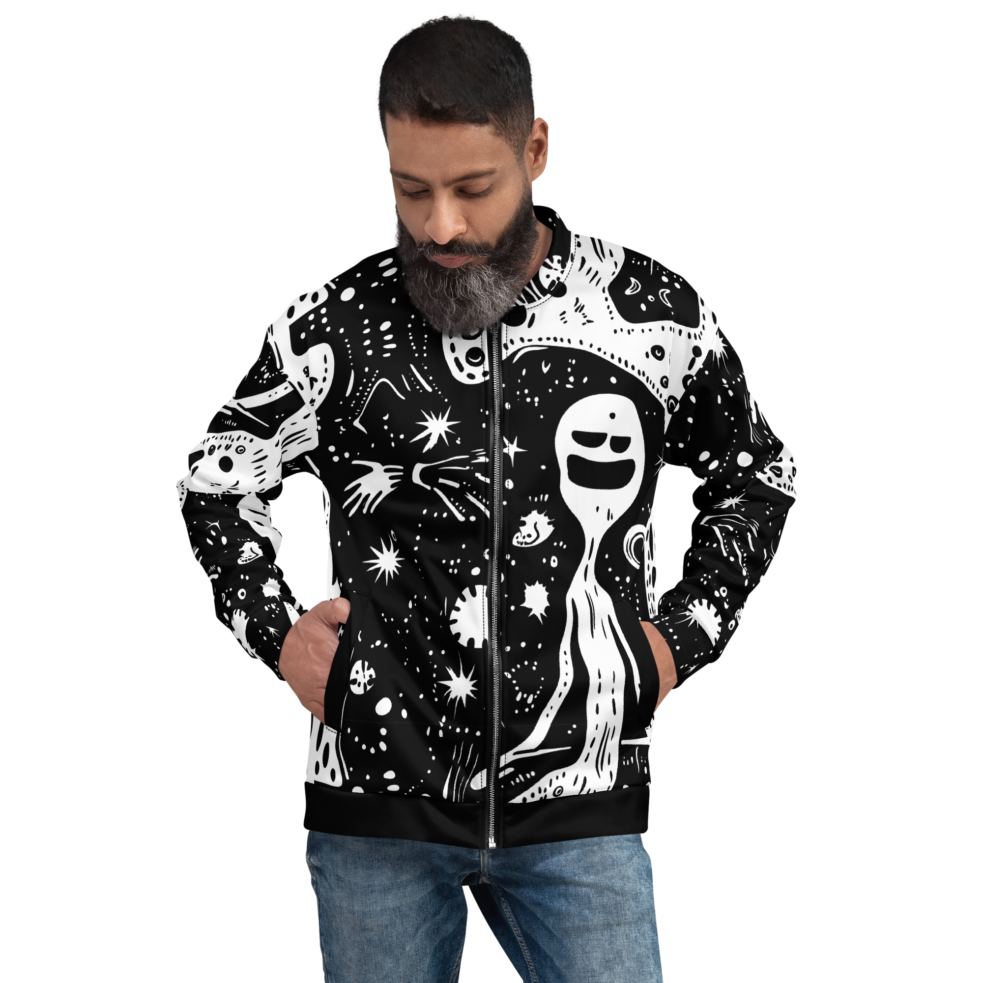 ALIEN SOUL Unisex Bomber Jacket (D03) – TertlPeak