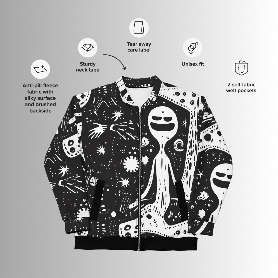 ALIEN SOUL Unisex Bomber Jacket (D03)