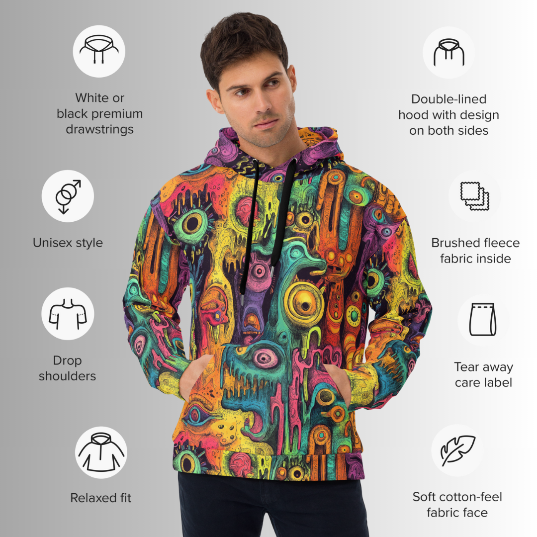 THIRD EYE DRIP Unisex Pullover Hoodie (D04)