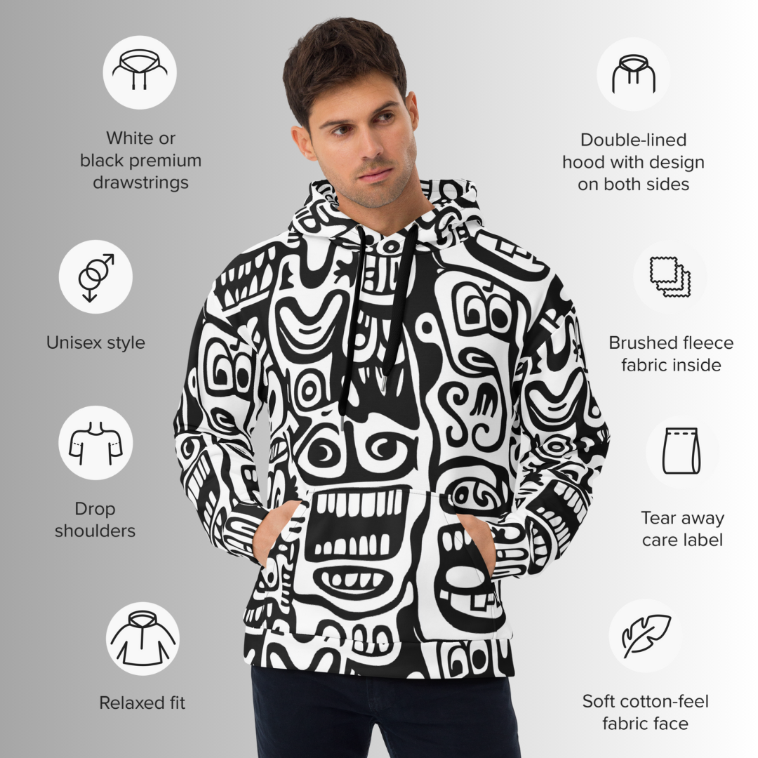 TOTEMIC VIBES Unisex Pullover Hoodie (D05)