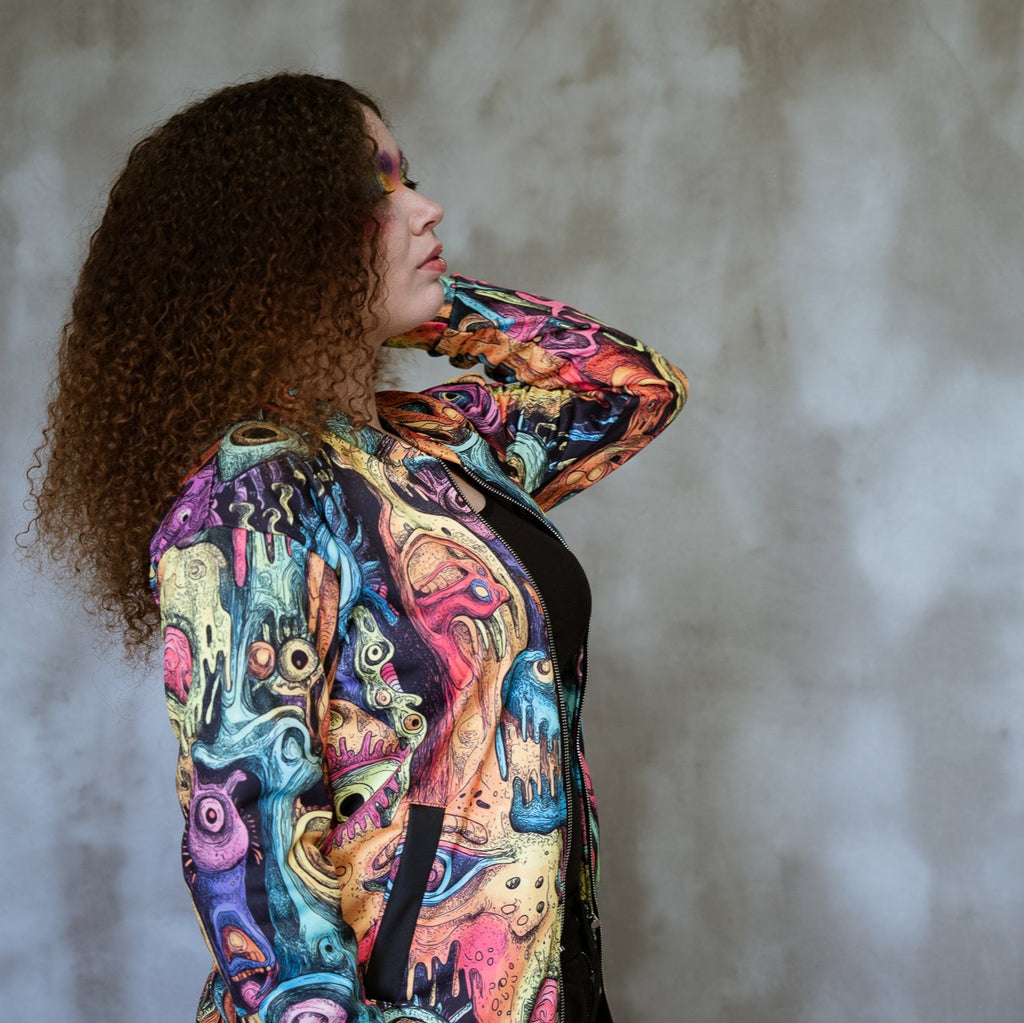 THIRD EYE DRIP Unisex Bomber Jacket (D04)