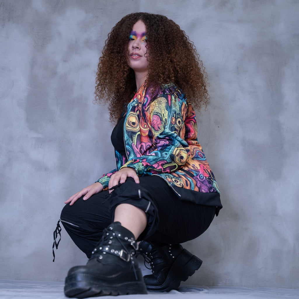 THIRD EYE DRIP Unisex Bomber Jacket (D04)
