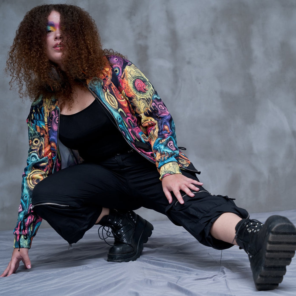 THIRD EYE DRIP Unisex Bomber Jacket (D04)