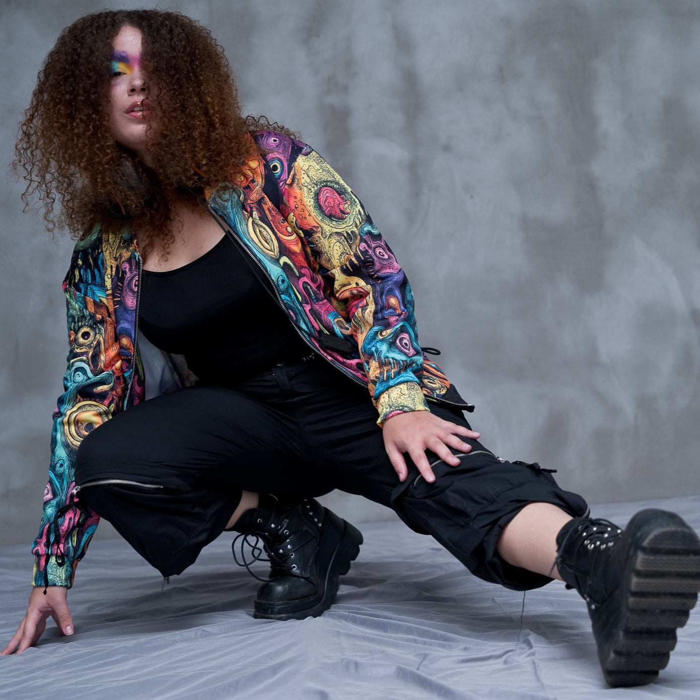 THIRD EYE DRIP Unisex Bomber Jacket (D04)