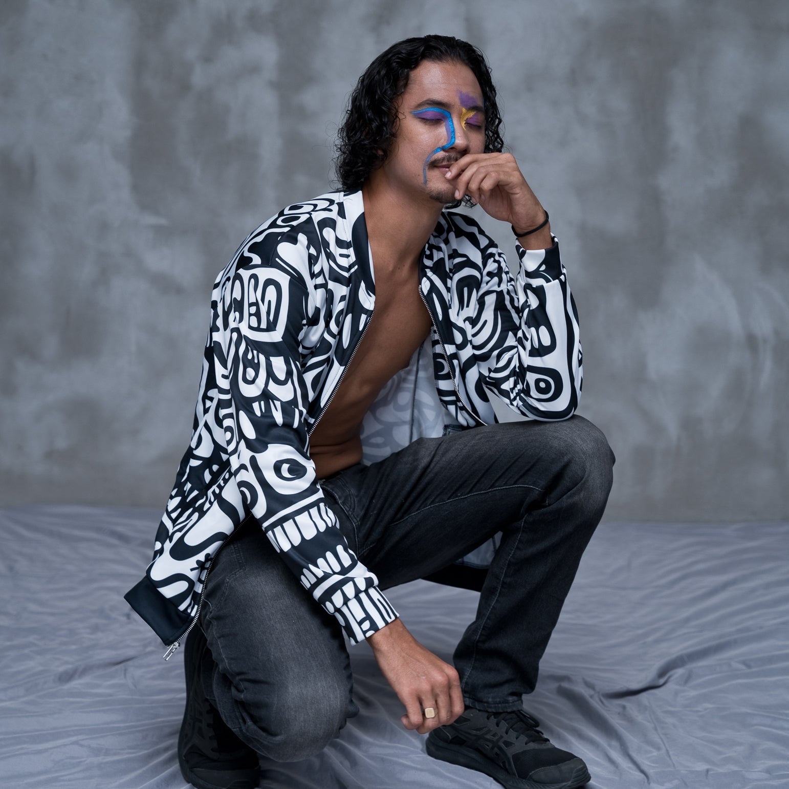 TOTEMIC VIBES Unisex Bomber Jacket (D05)