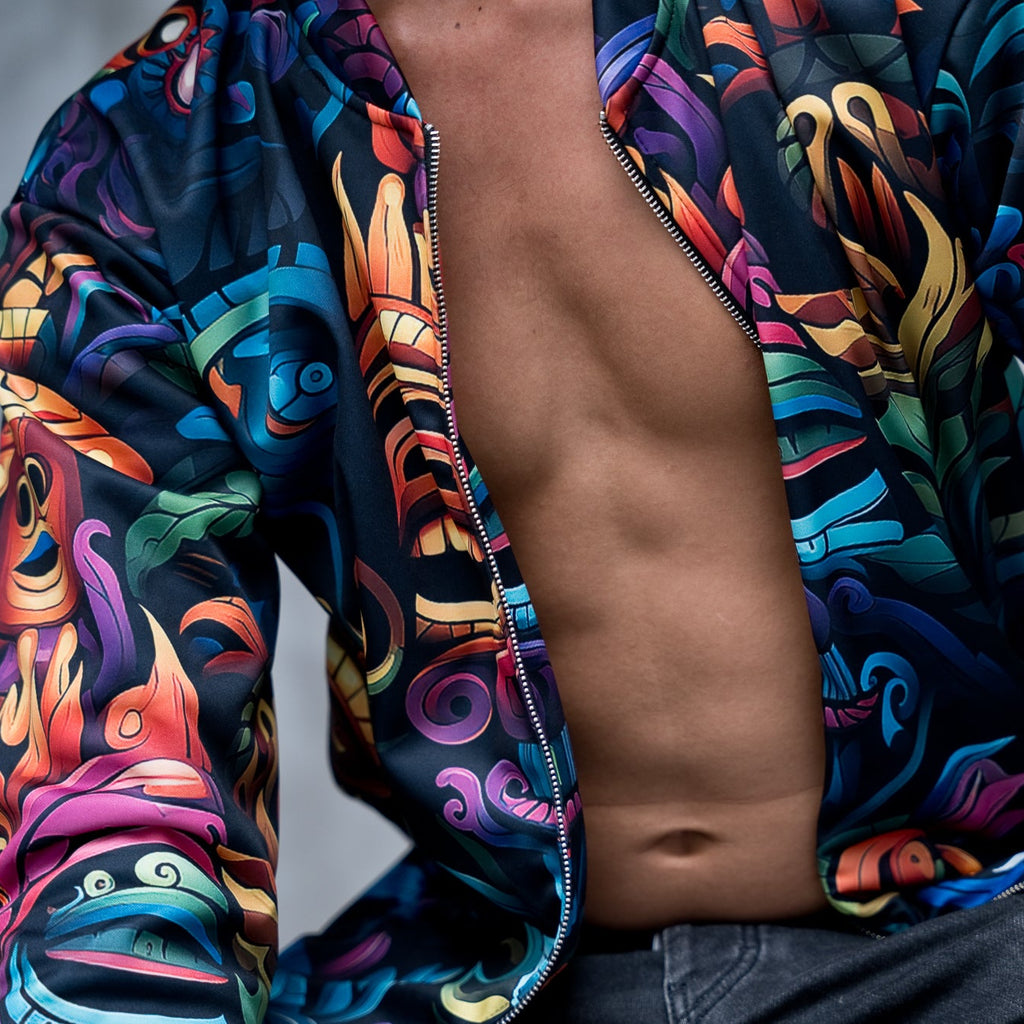 AZTEC TRANCE  Unisex Bomber Jacket (D01)