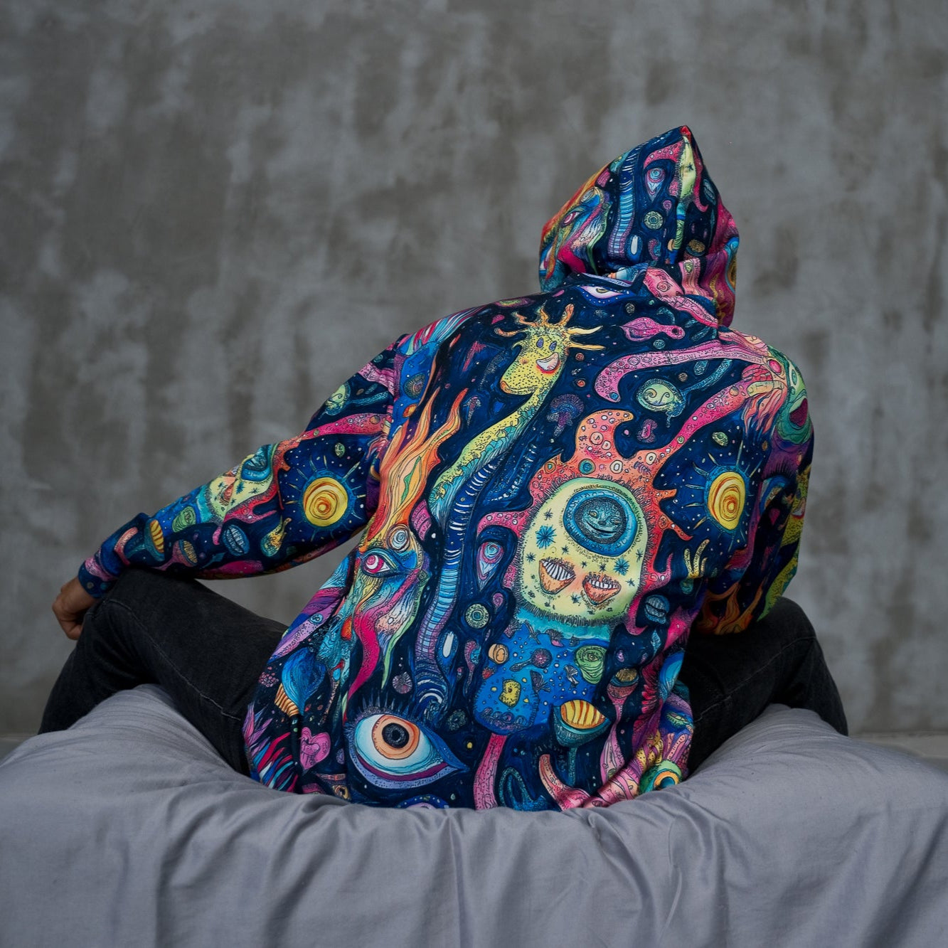 ACID COSMOS Unisex Pullover Hoodie (D09)