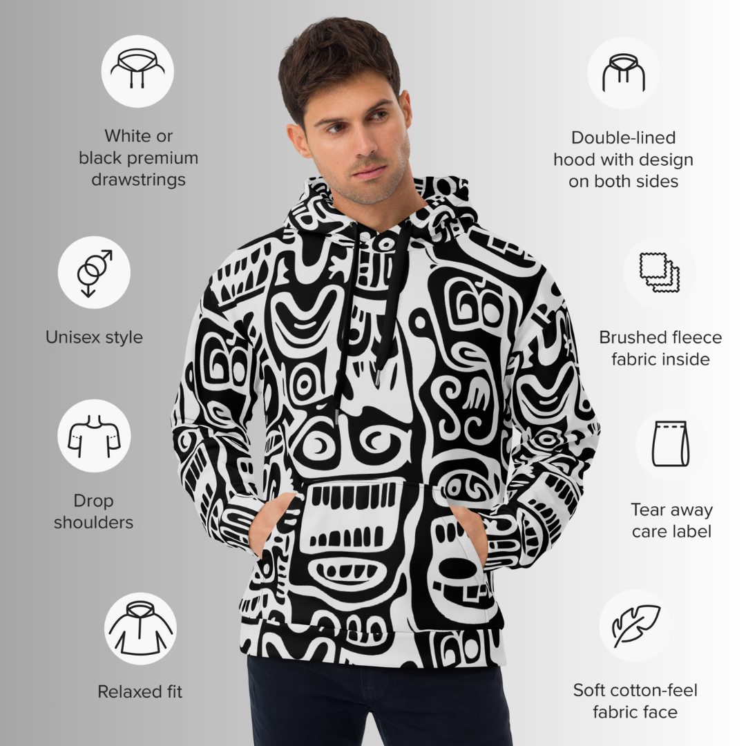TOTEMIC VIBES (inverted) Unisex Pullover Hoodie (D05)