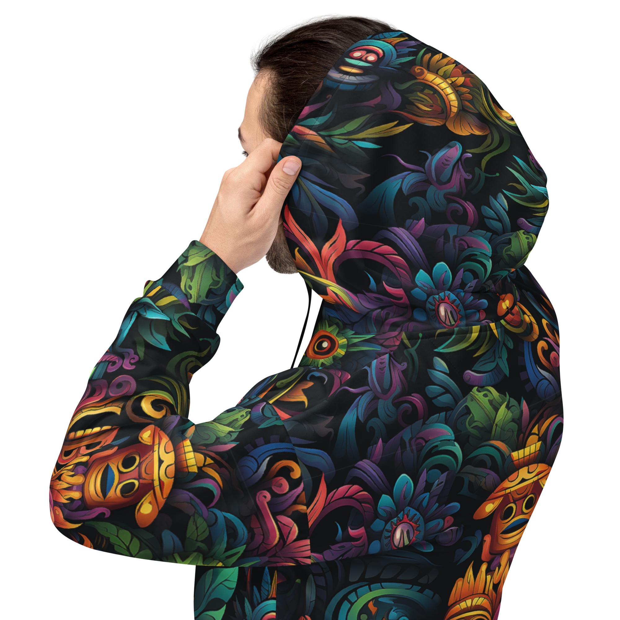 AZTEC TRANCE Unisex Pullover Hoodie (D01)