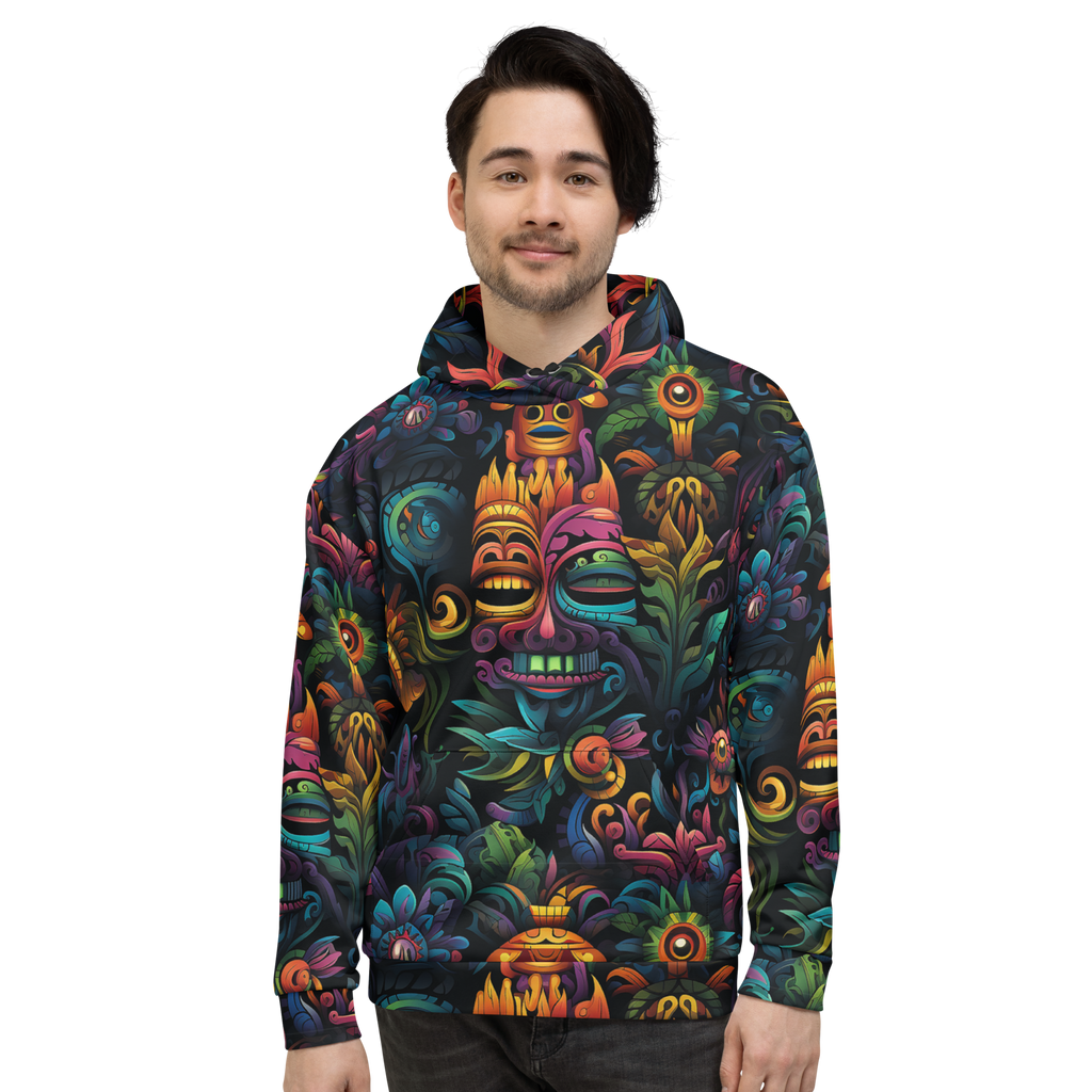 AZTEC TRANCE Unisex Pullover Hoodie (D01)