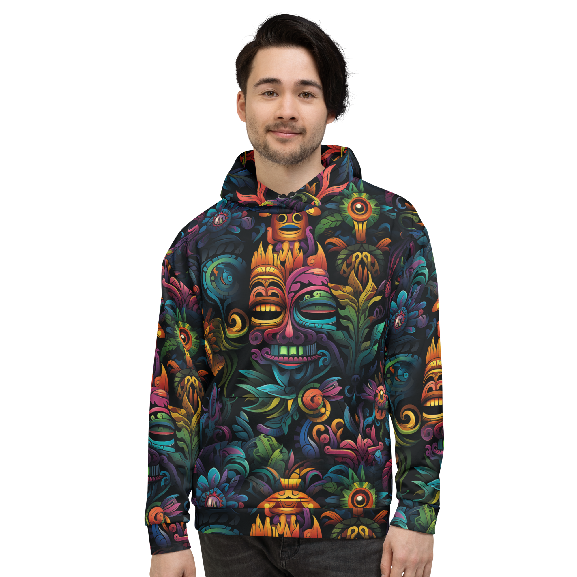 AZTEC TRANCE Unisex Pullover Hoodie (D01)