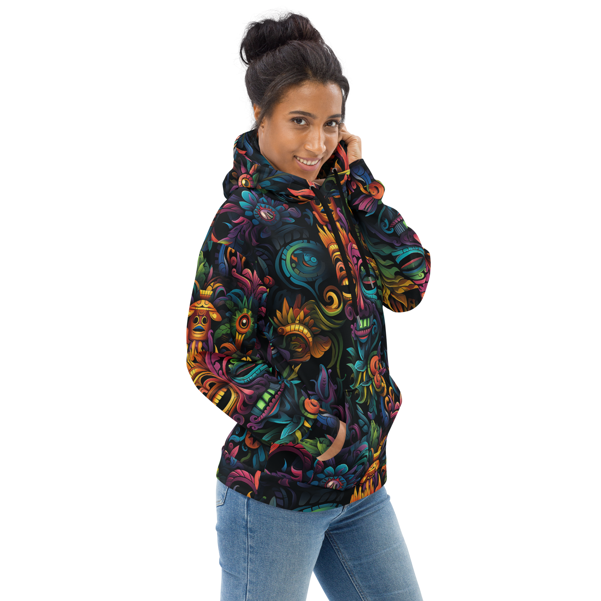AZTEC TRANCE Unisex Pullover Hoodie (D01)