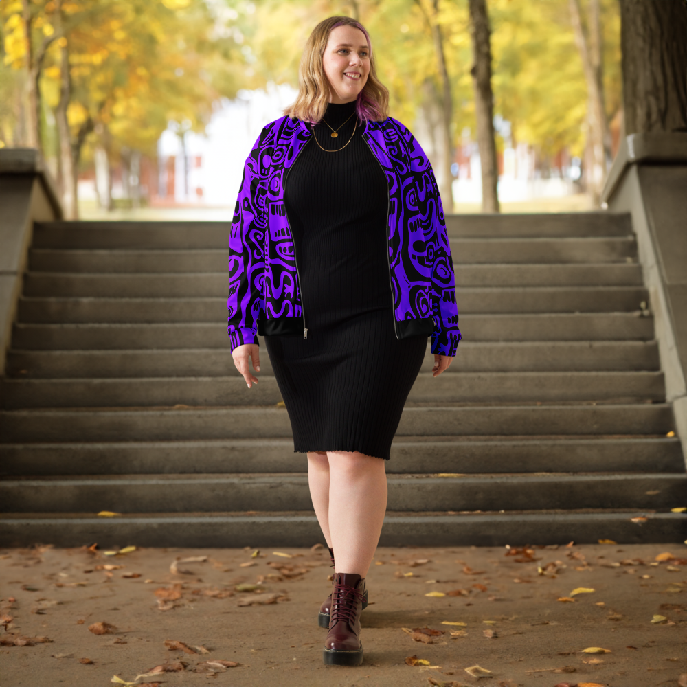 TOTEMIC VIBES VIOLET - special edition Unisex Bomber Jacket (D10)