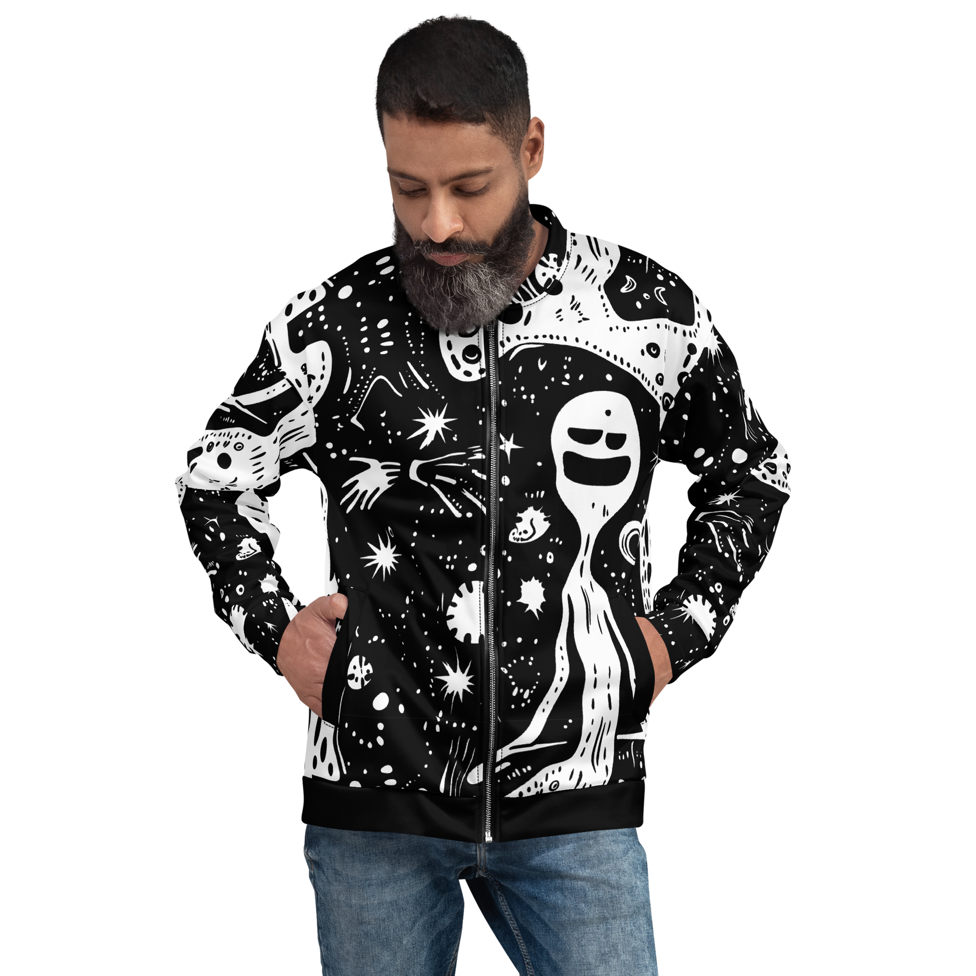 ALIEN SOUL Unisex Bomber Jacket (D03) – TertlPeak