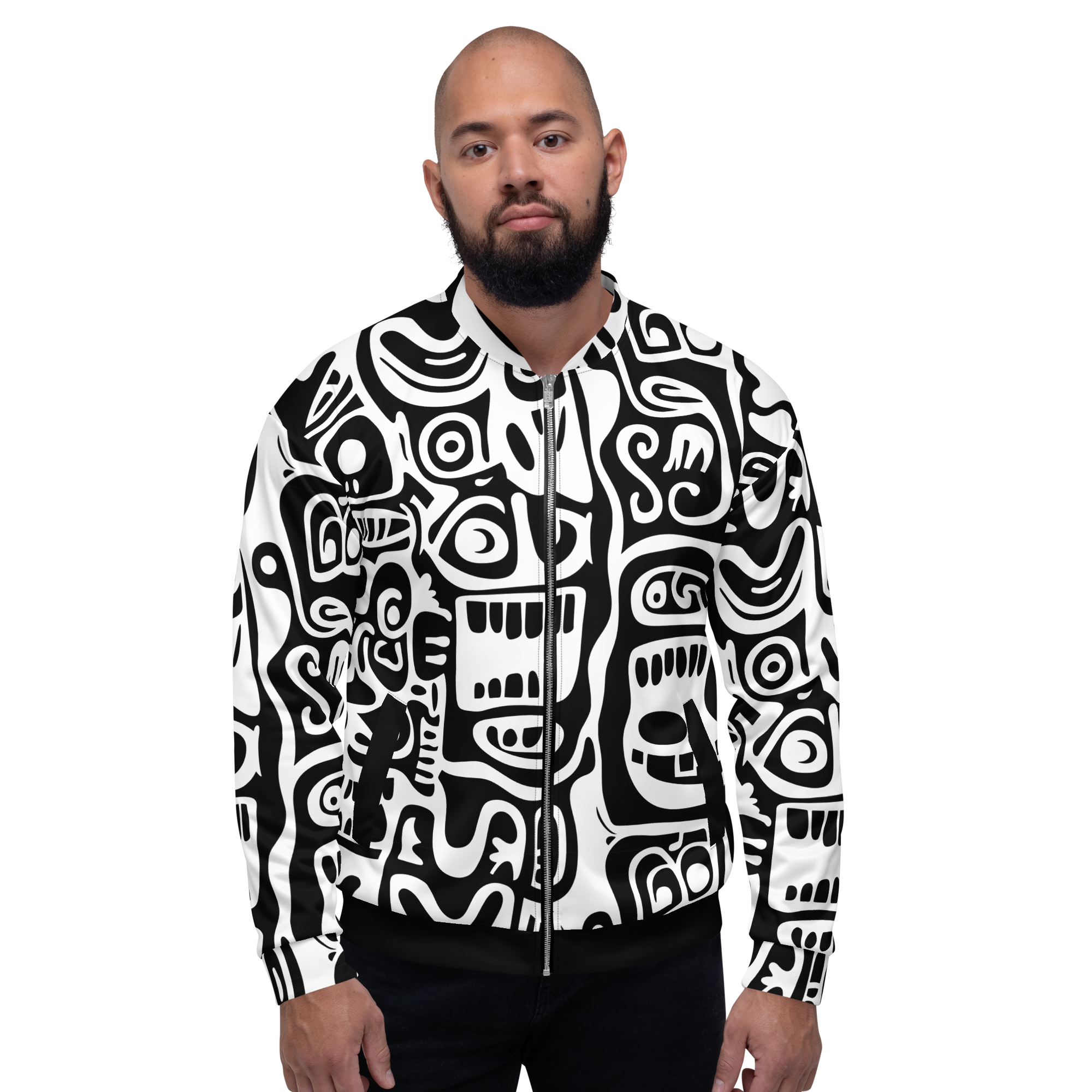 TOTEMI VIBES (inverted) Unisex Bomber Jacket (D05)