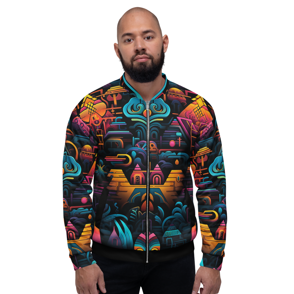 SACRED GEOMETRIP Unisex Bomber Jacket (D02)