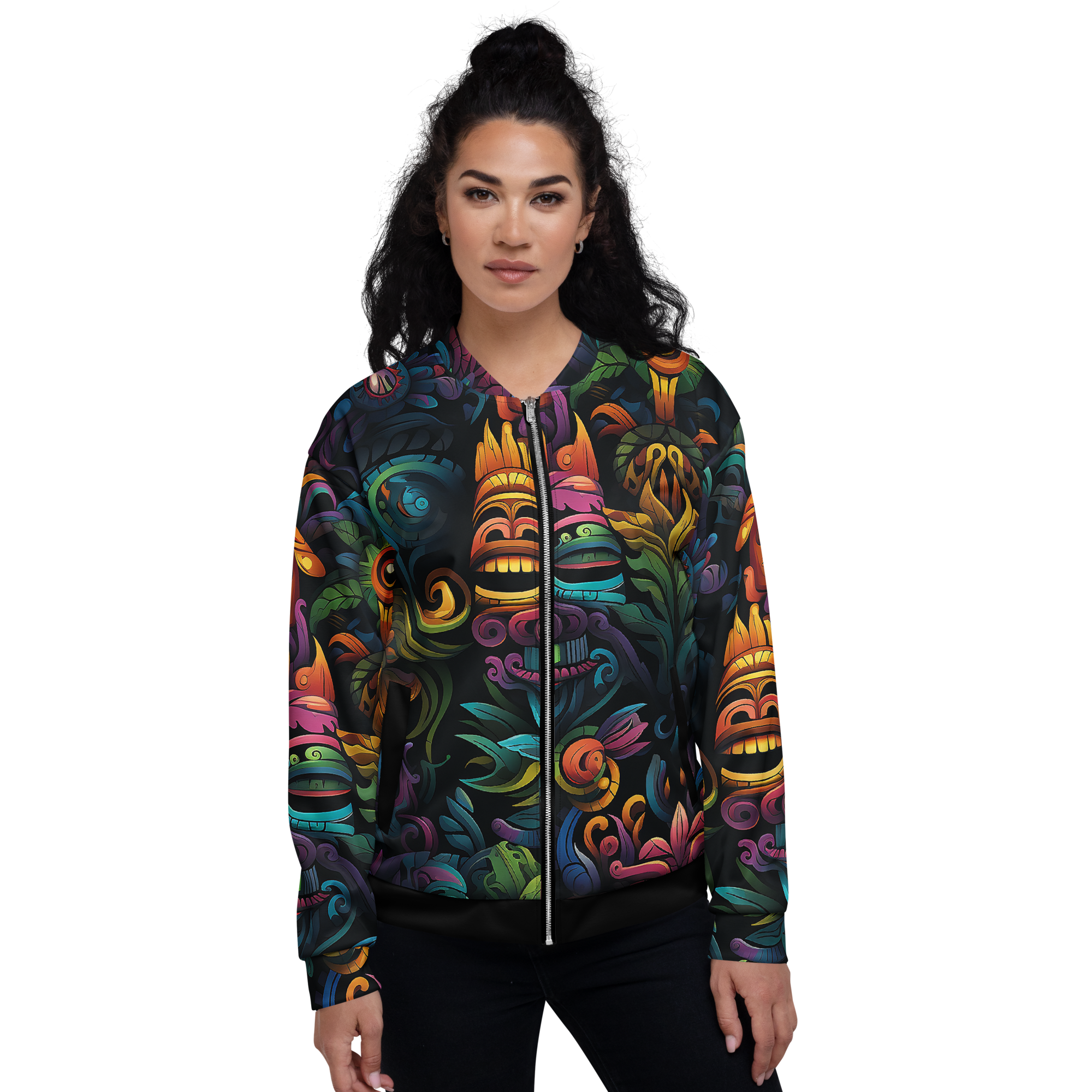AZTEC TRANCE  Unisex Bomber Jacket (D01)