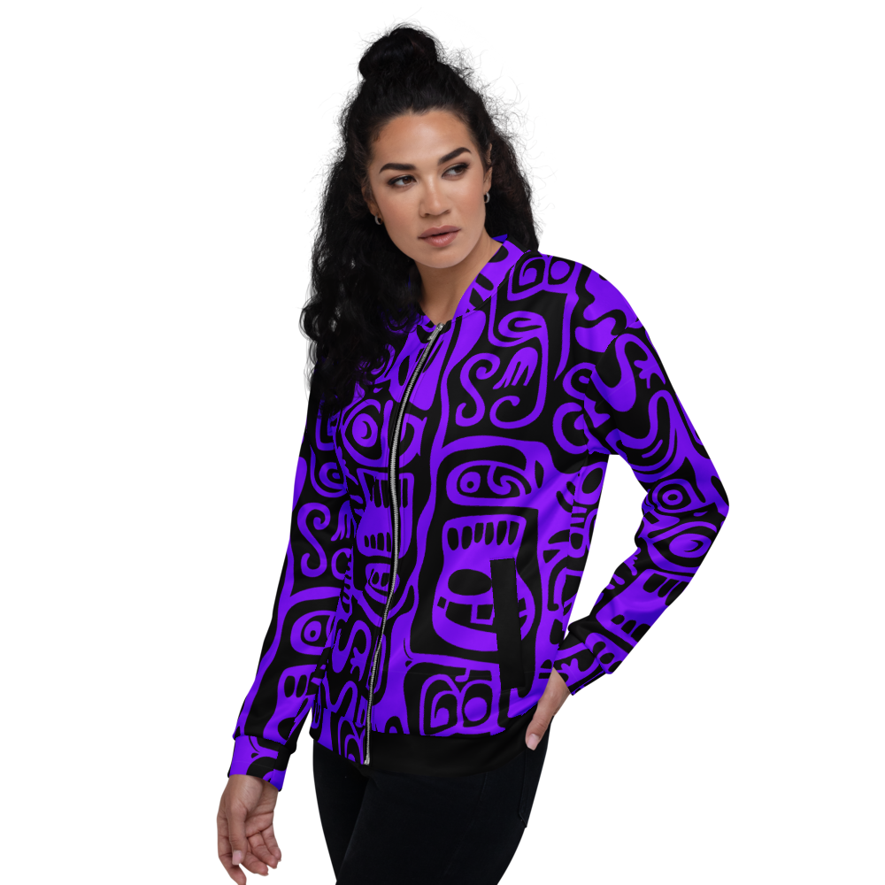 TOTEMIC VIBES VIOLET - special edition Unisex Bomber Jacket (D10)