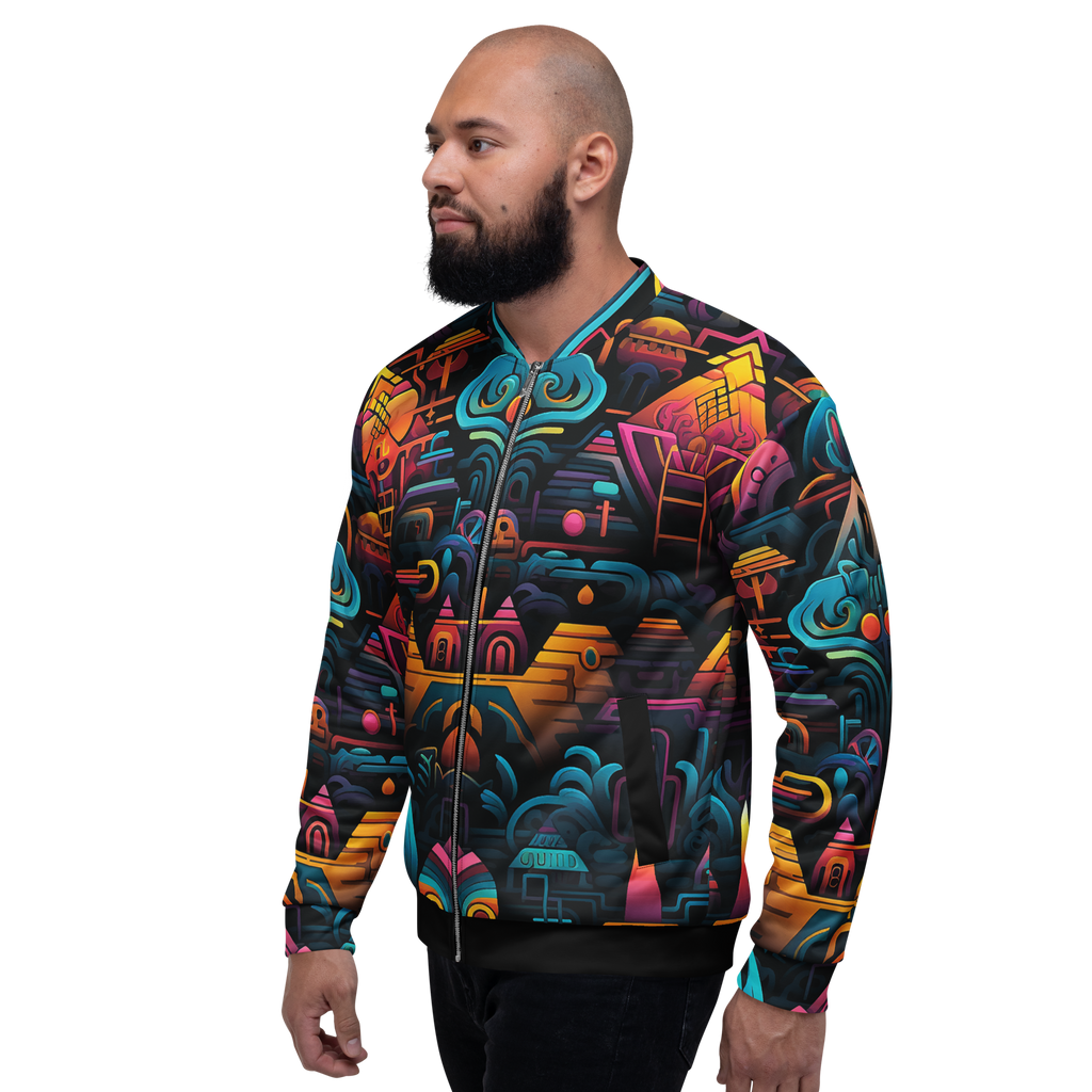 SACRED GEOMETRIP Unisex Bomber Jacket (D02)