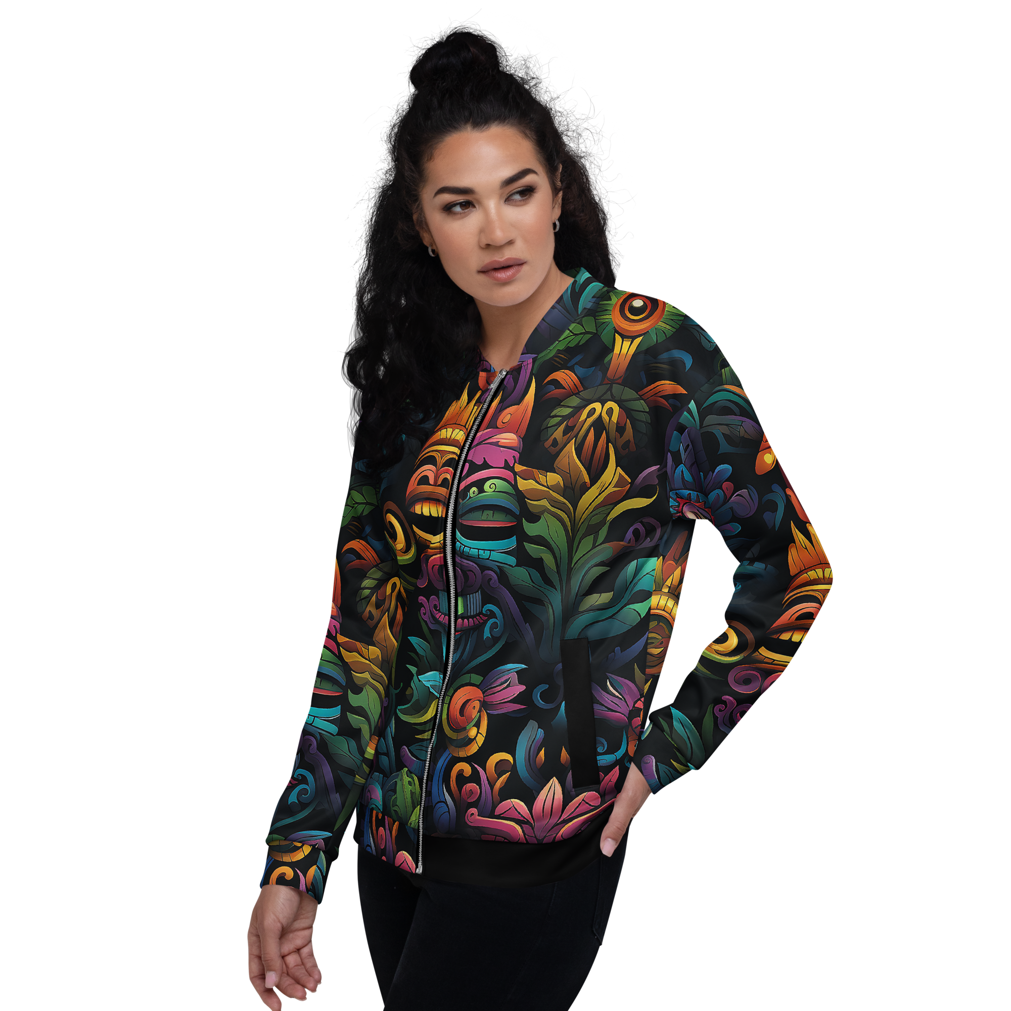 AZTEC TRANCE  Unisex Bomber Jacket (D01)