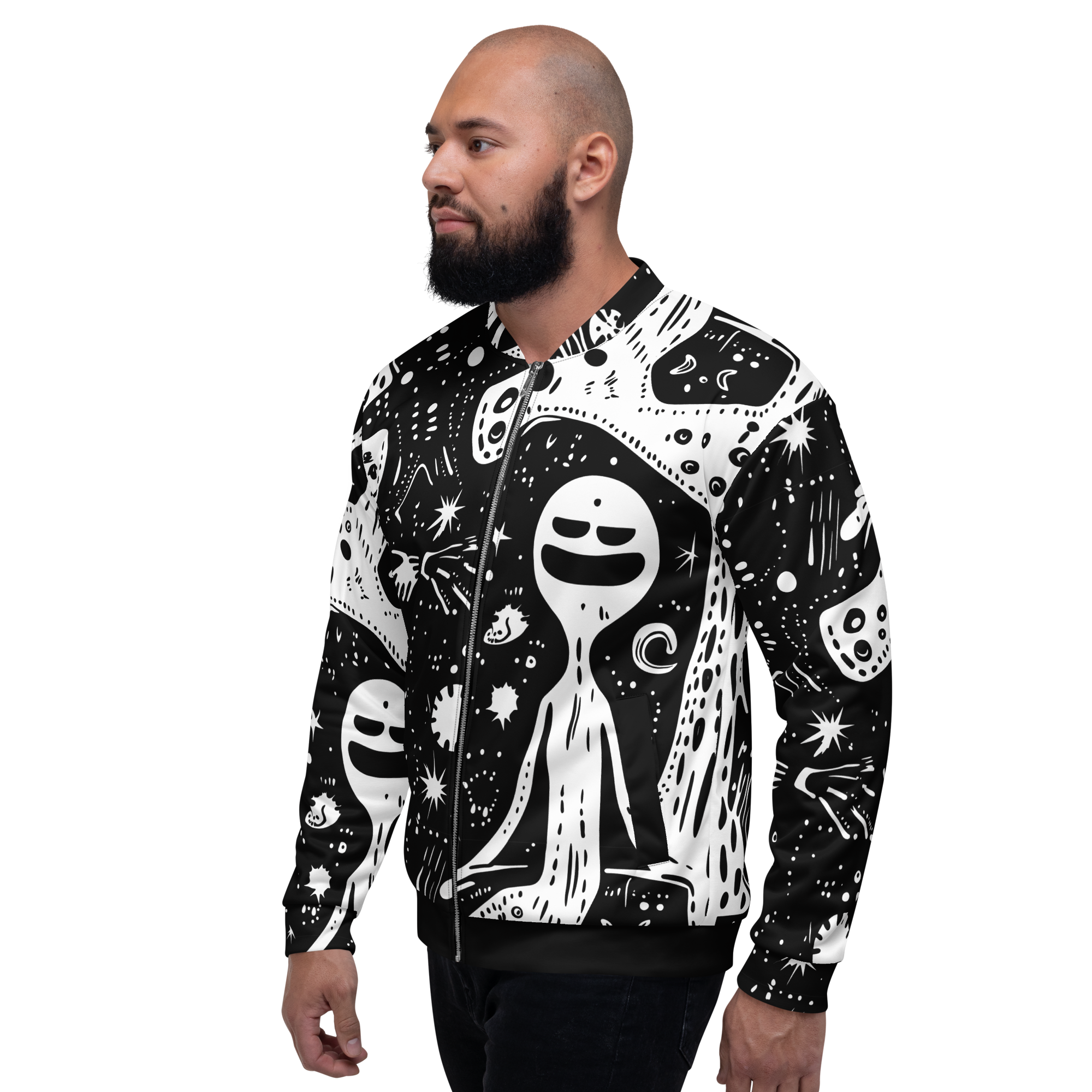 ALIEN SOUL Unisex Bomber Jacket (D03)
