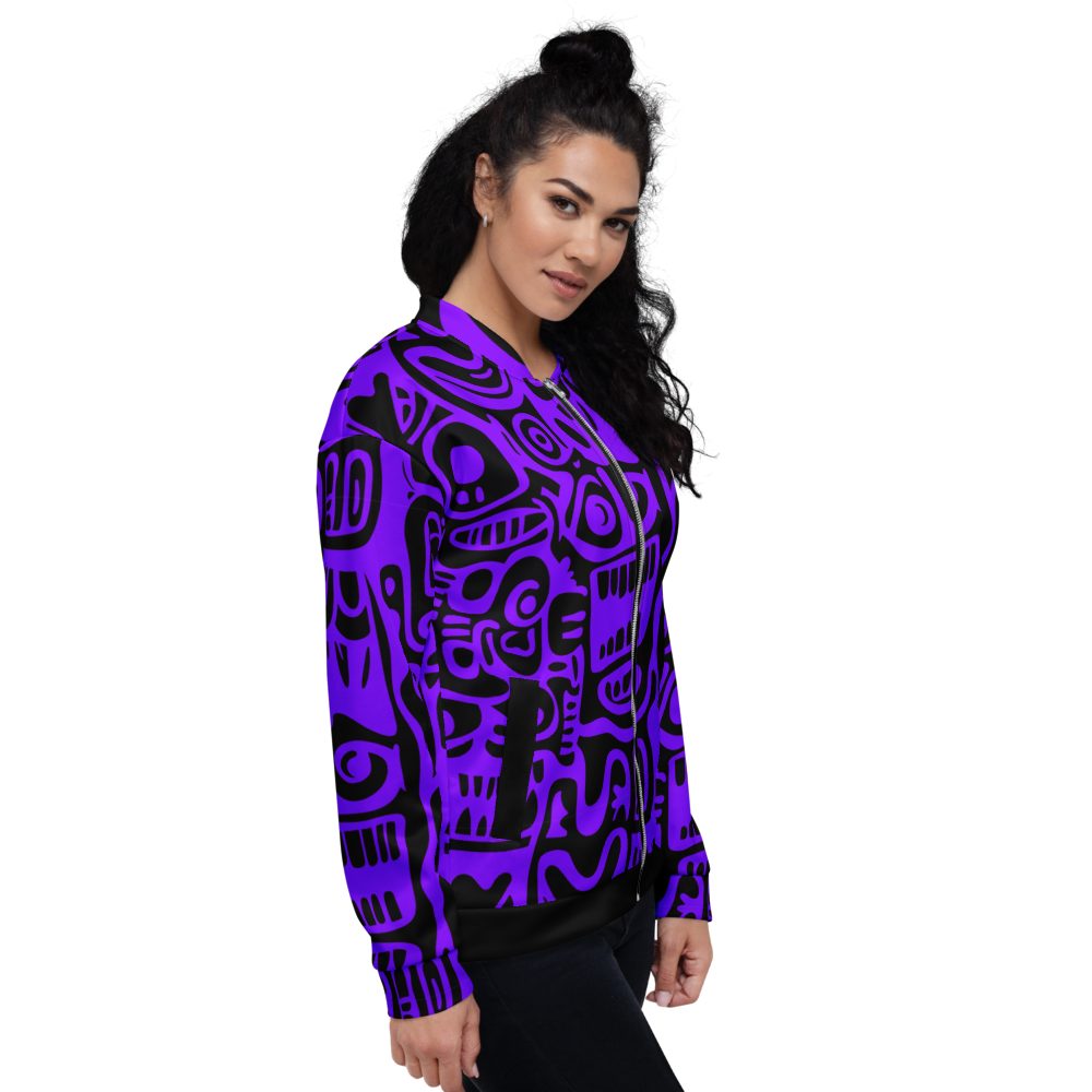 TOTEMIC VIBES VIOLET - special edition Unisex Bomber Jacket (D10)
