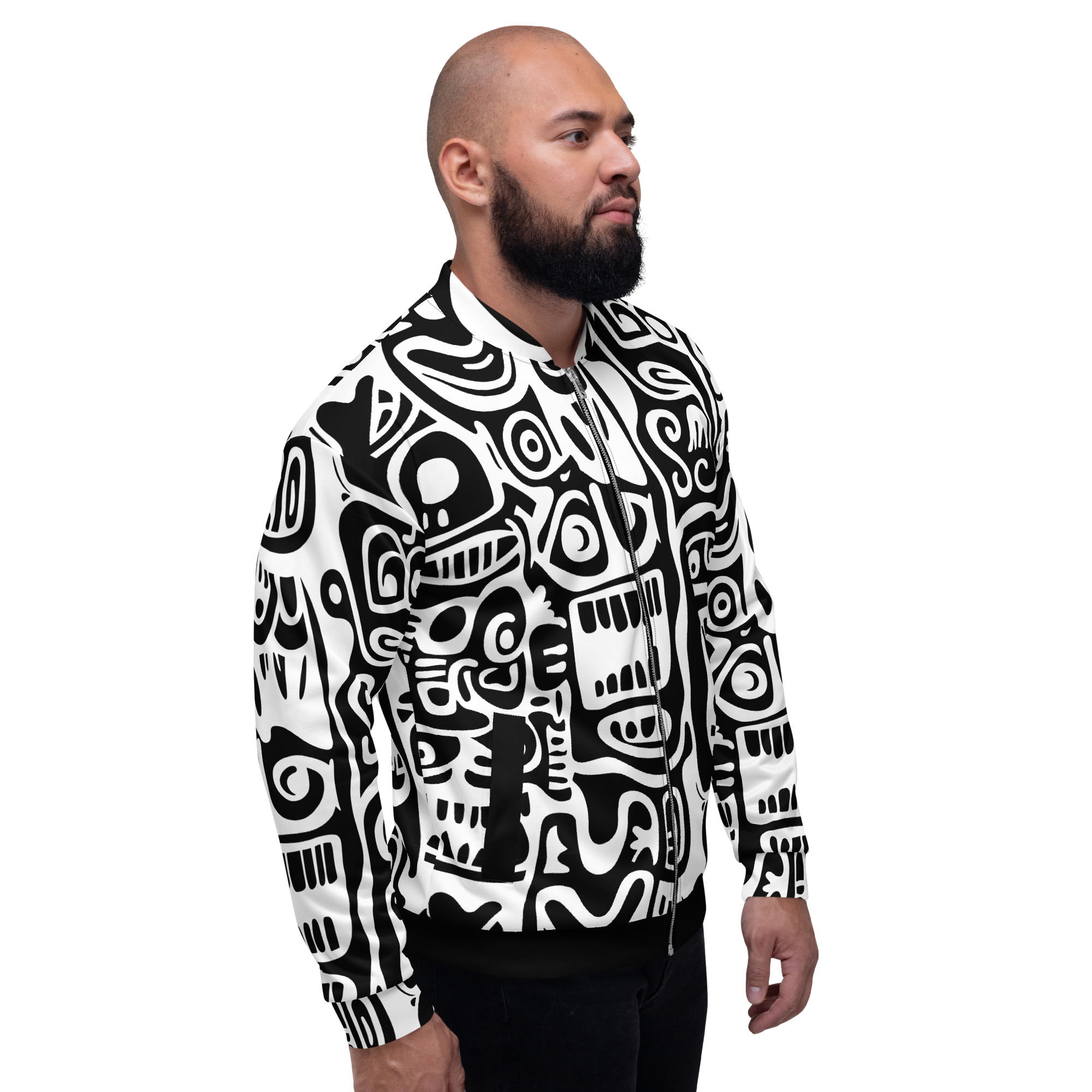 TOTEMI VIBES (inverted) Unisex Bomber Jacket (D05)